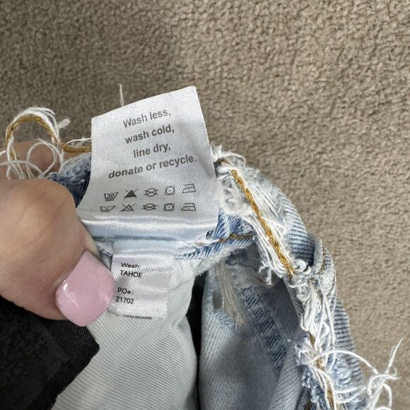 Reformation Jeans Womens 26 Casey Relaxed Mid Rise Straight Button Fly Denim - Picture 14 of 15